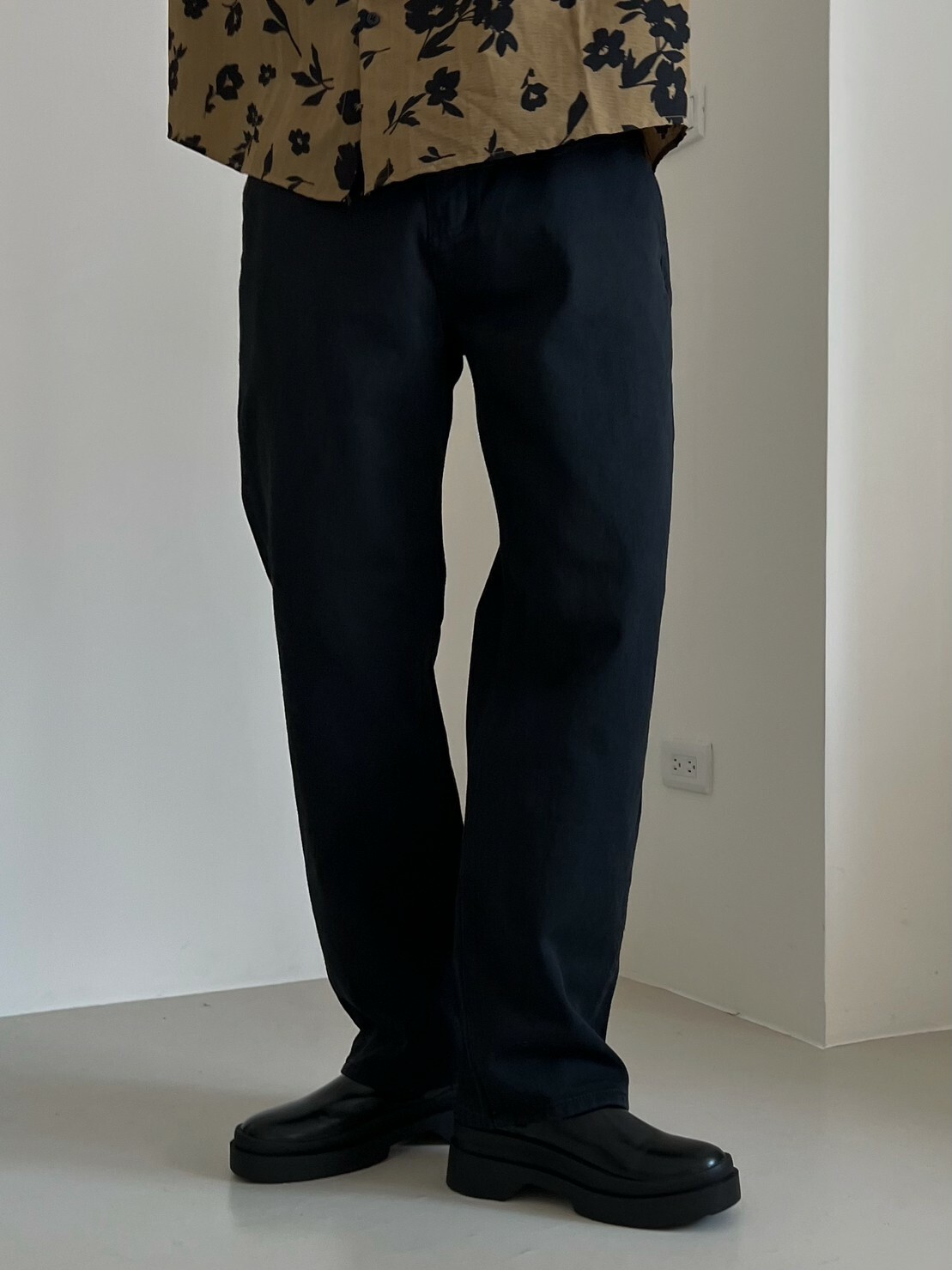 [1atm] 配方-斜紋布直筒牛仔褲