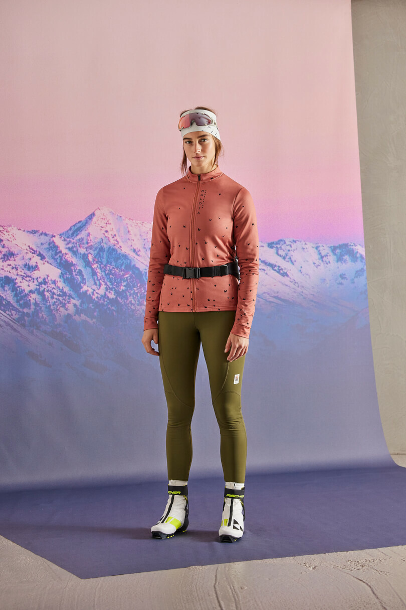 【MALOJA】女 防風保暖透氣外套 / 22MA34141-[綠、橘]