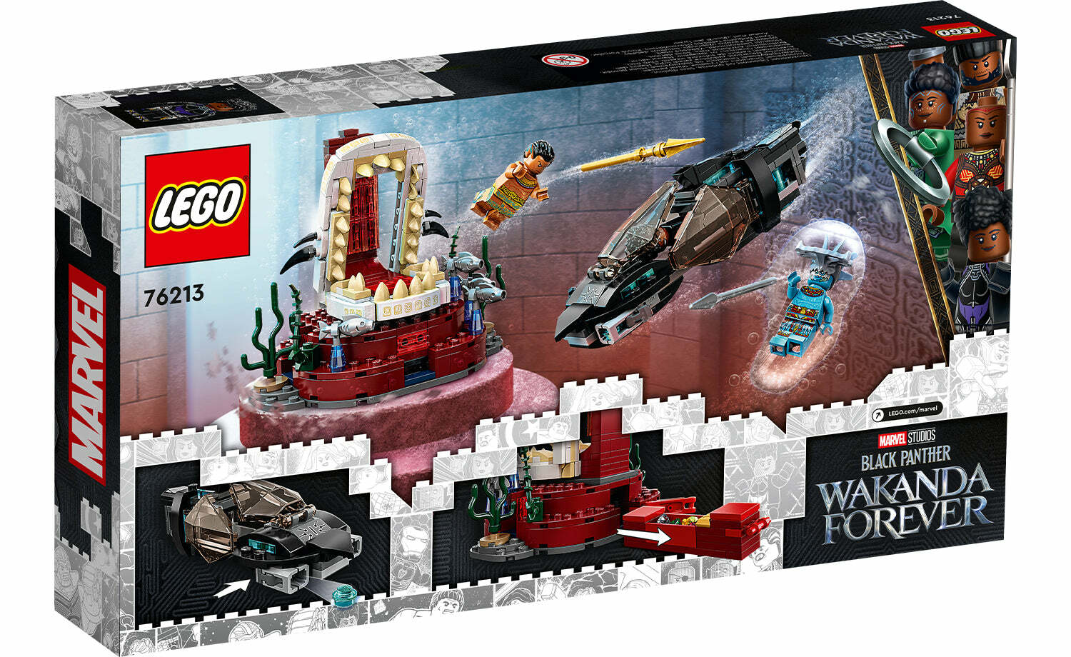 [飛米樂高積木磚賣店] 預購 LEGO 76213 Marvel (黑豹2：瓦干達萬歲) 國王納摩的王座廳