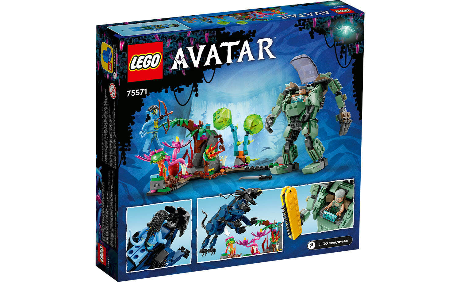 [飛米樂高積木磚賣店]  LEGO 75571 AVATAR  阿凡達Neytiri & Thanator vs. AMP Suit Quaritch