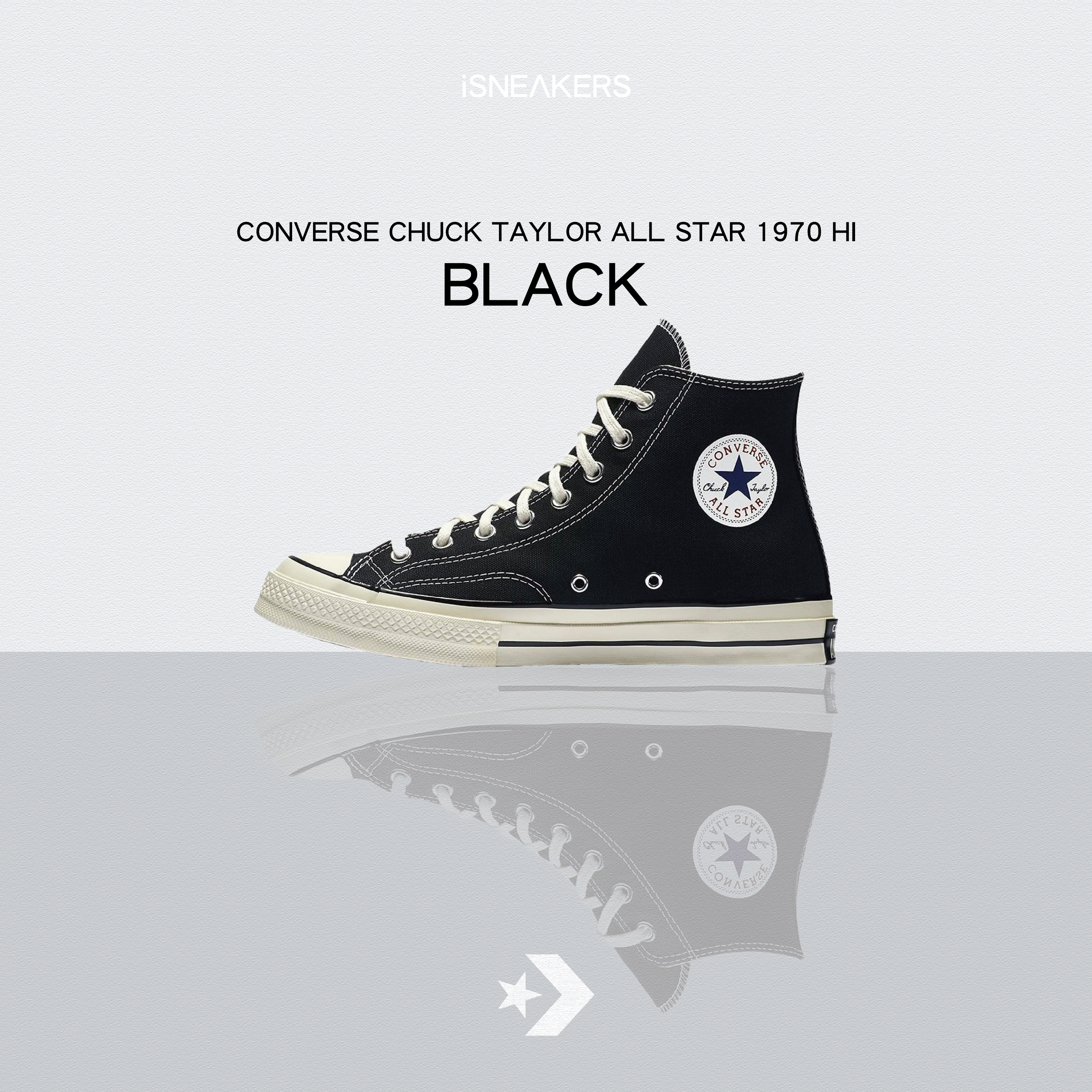 iSNEAKERS｜Converse Chuck Taylor All Star 1970 高筒 黑色 帆布鞋 男女鞋 162050c