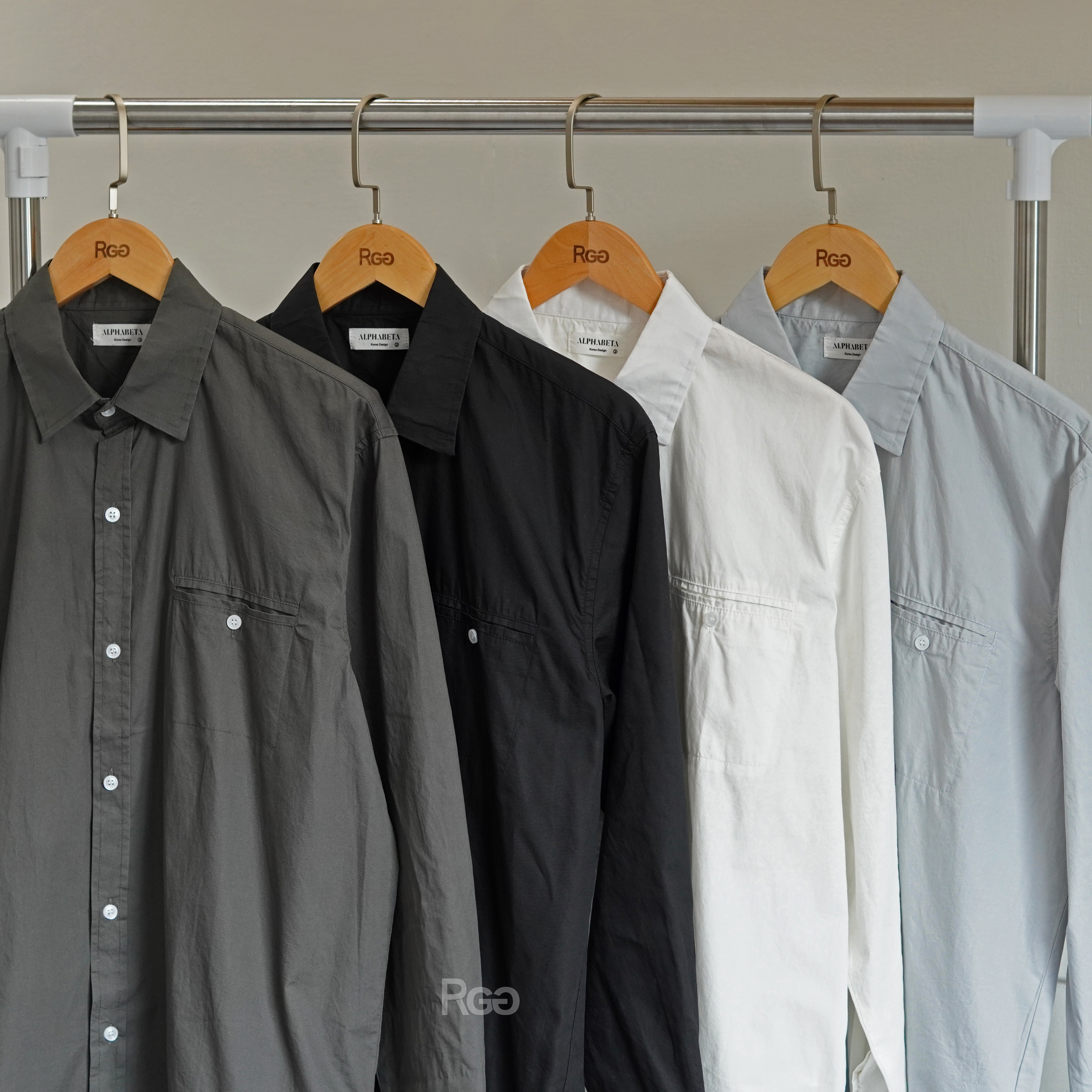 #98910 下擺拉繩長袖襯衫 薄外套