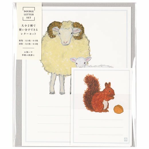 松鼠 信紙信封組｜日本米津祐介