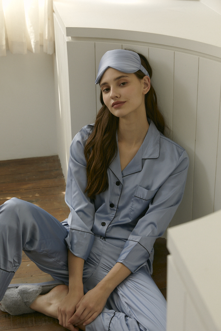 Love To Dream 長袖居家服【可客製化/睡衣/緞面睡衣】－Heres to Love