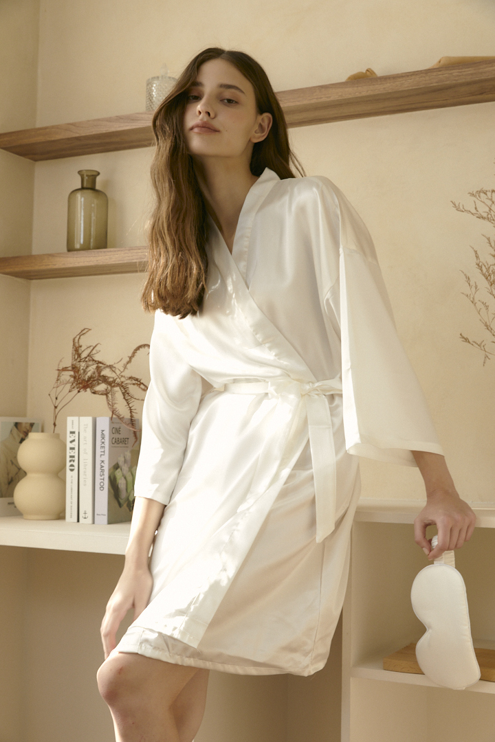 Morning Girl 早安女孩 婚禮晨袍【可客製化/睡袍/浴袍】－Heres to Love