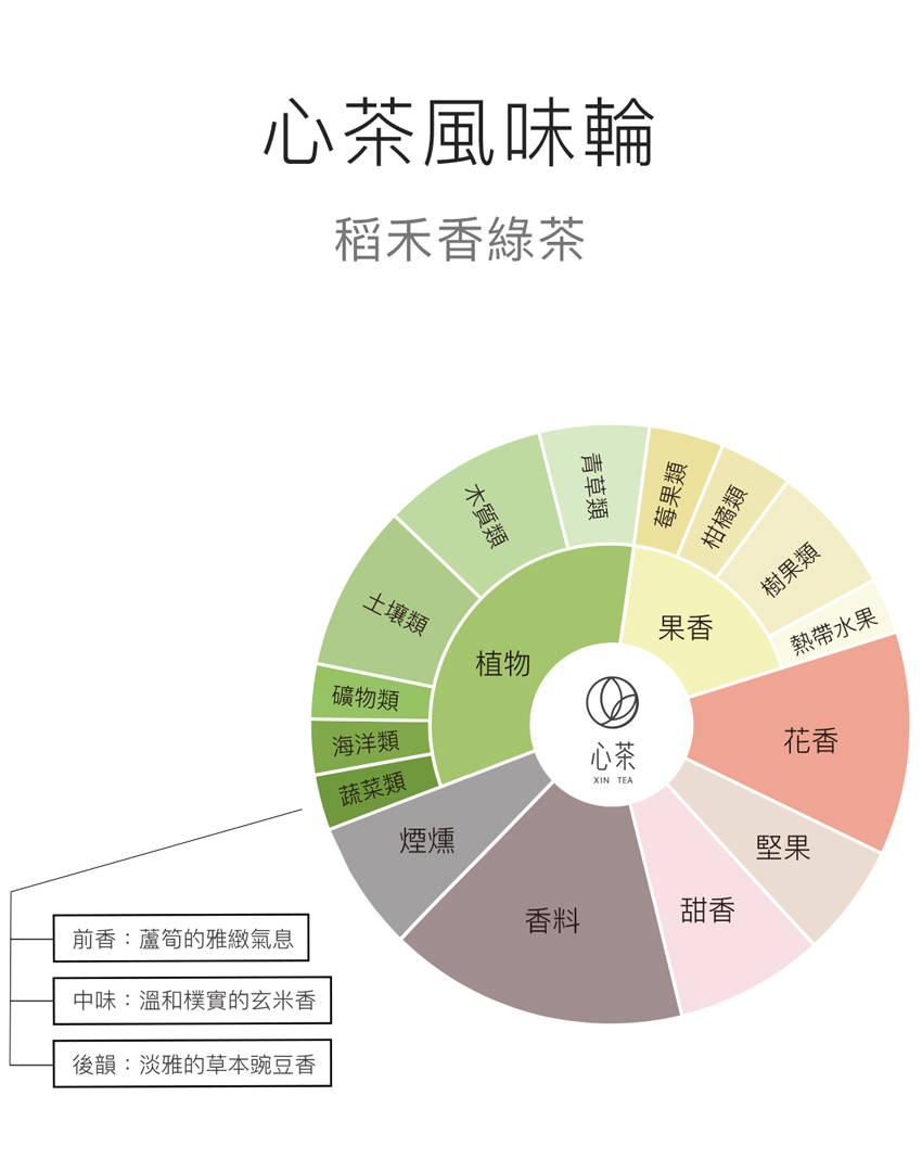 Dao He Fragrance Green Tea | 純粋な花東産、シンプルな黒米の香り、水出しに最適 - ティーバッグ・茶葉 - 食材