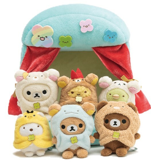 日本限定- 角落生物x鬆弛熊展 舞台大集合場景手玉set-散賣