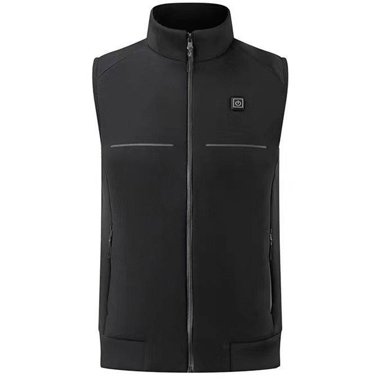 溫控保暖背心 中性款 (黑) 透氣/智能調溫/保暖舒適/立領/休閒旅遊/登山健行/遊學 00CSQ31909