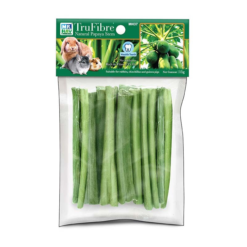 Mr. Hay 綠纖脆磨牙木瓜莖 - 15g