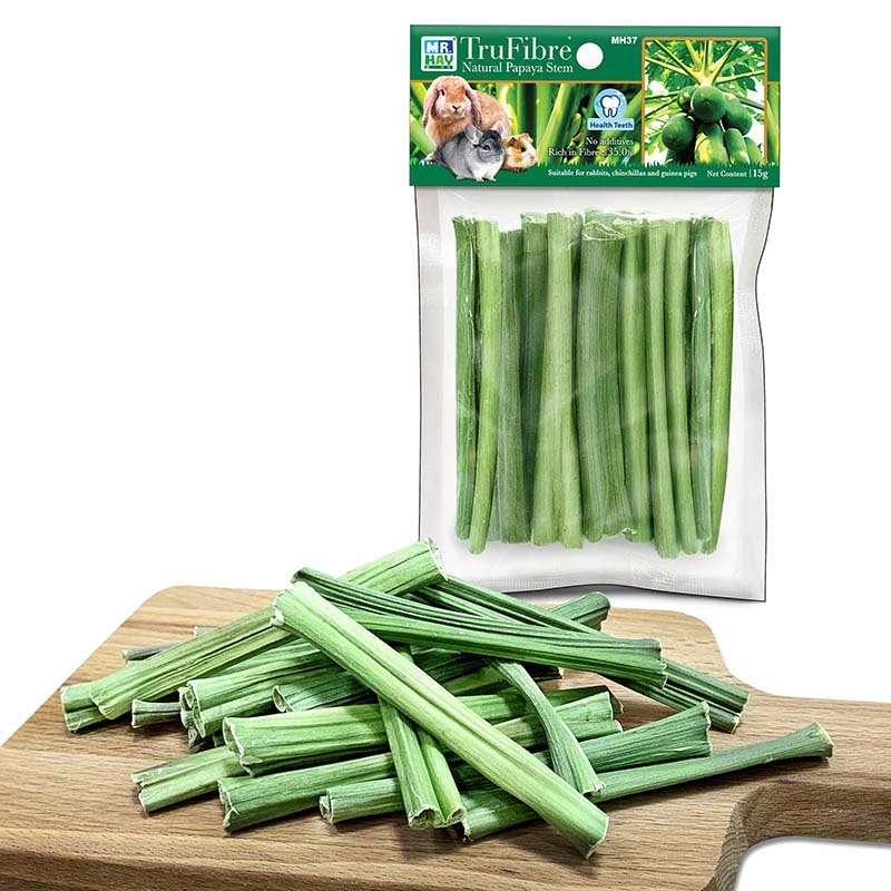 Mr. Hay 綠纖脆磨牙木瓜莖 - 15g