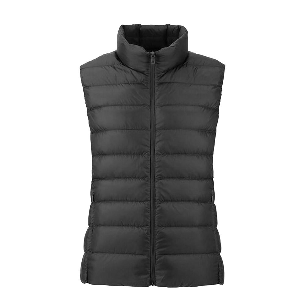 輕量素色羽絨背心 女款 (3色) 輕量/羽絨/易收納/防風/保暖/出國旅遊/登山健行/遊學 00CUKB75