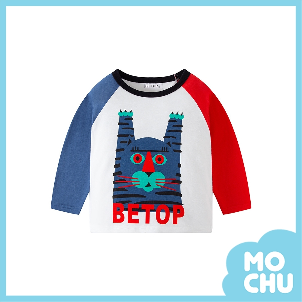 小老虎舉手拼色長袖上衣(兩色)