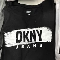 [S] DKNY JEANS PAINTED SEQUIN SHORT SLEEVE T-SHIRT,BLACK, E22FNDNA-BLK (SD216)