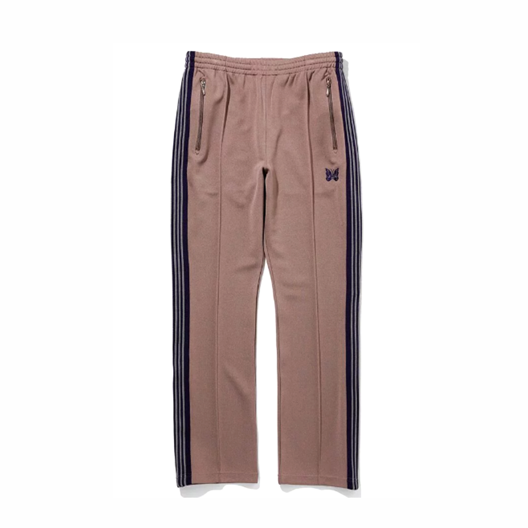 Needles 22AW Narrow Track Pant 電繡蝴蝶長褲窄版灰褐紫