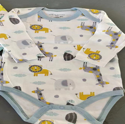 D23WE_白色動物園長袖包屁