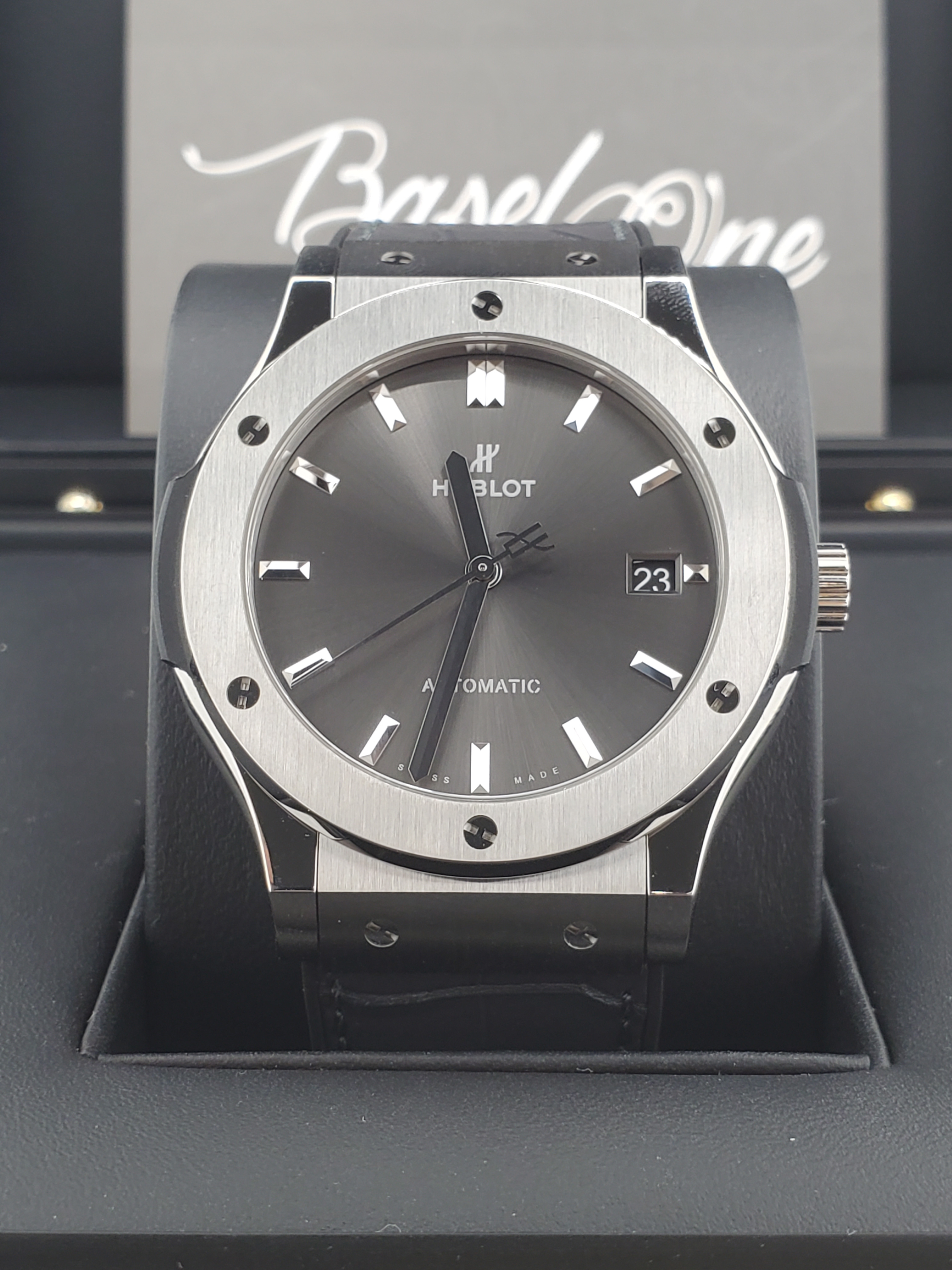 BRAND NEW HUBLOT 511.NX.7071.LR CLASSIC FUSION RACING GREY TITANIUM 45MM