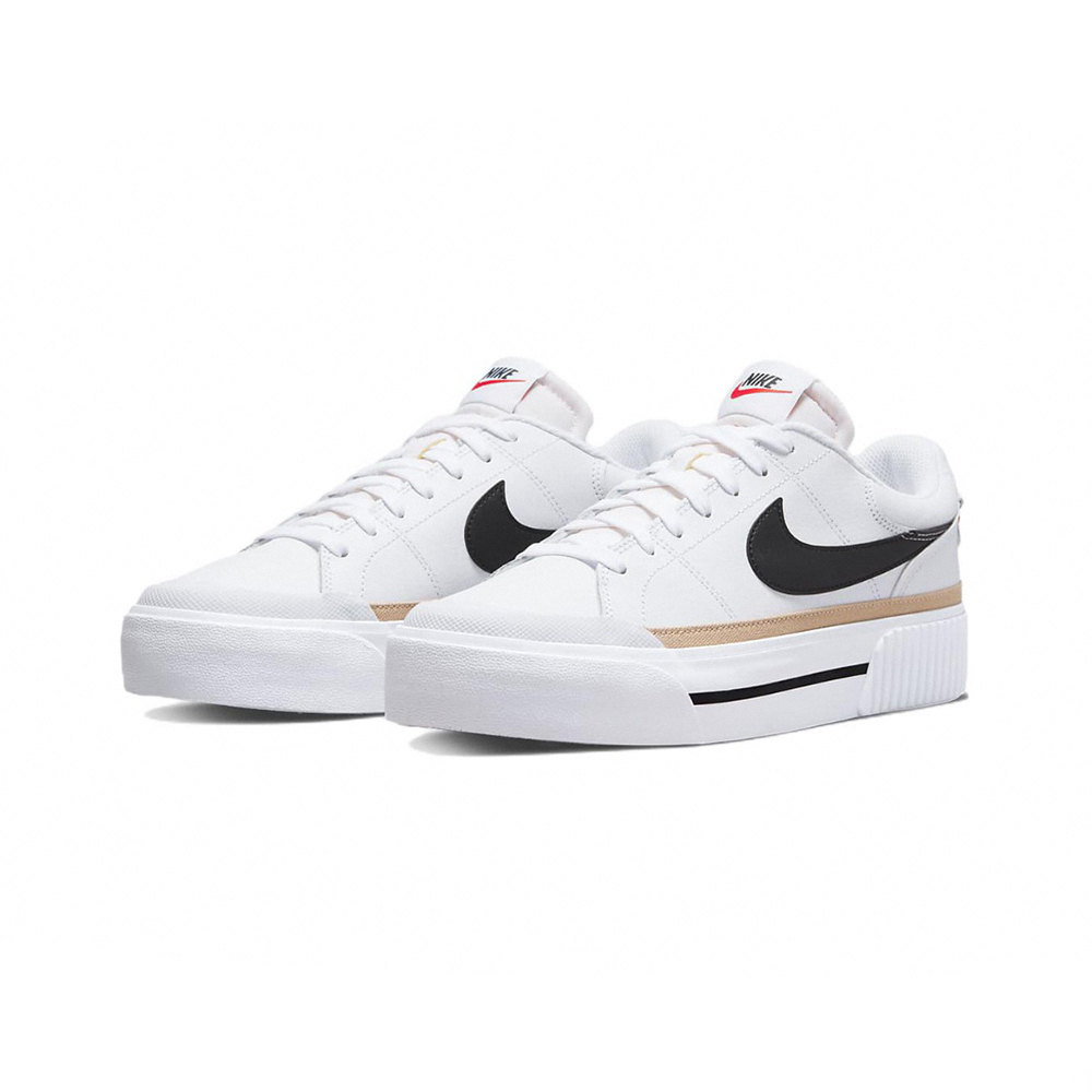 Nike Court Legacy Lift 厚底 白咖啡 DM7590-100
