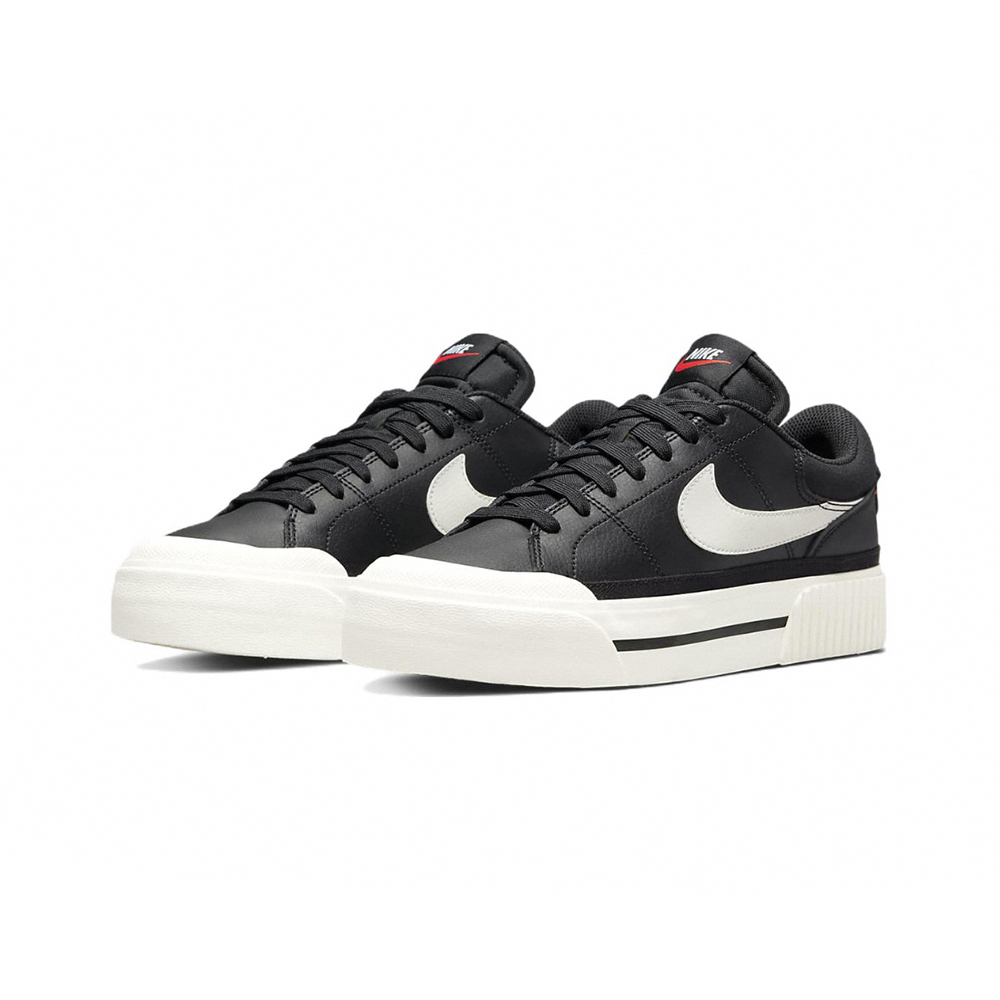Nike Court Legacy Lift 厚底 黑白 DM7590-001
