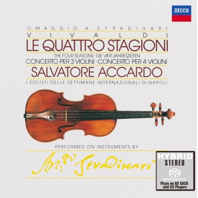 SALVATORE ACCARDO - THE FOUR SEASONS 韋瓦第：四季小提琴協奏曲 (LE QUATTRO STAGIONI) SACD