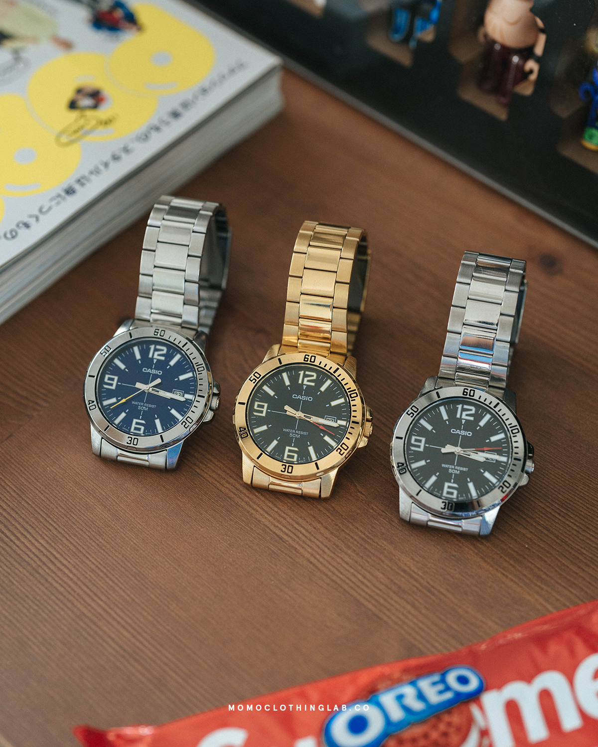 Casio 經典款 大數字 日期 鋼錶 MTP-VD01D #MOCNY