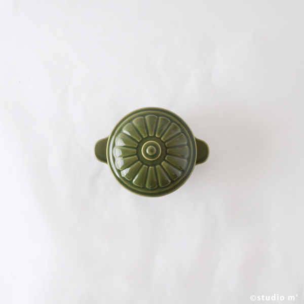 STUDIO M'-farmers附蓋烤皿/苔綠