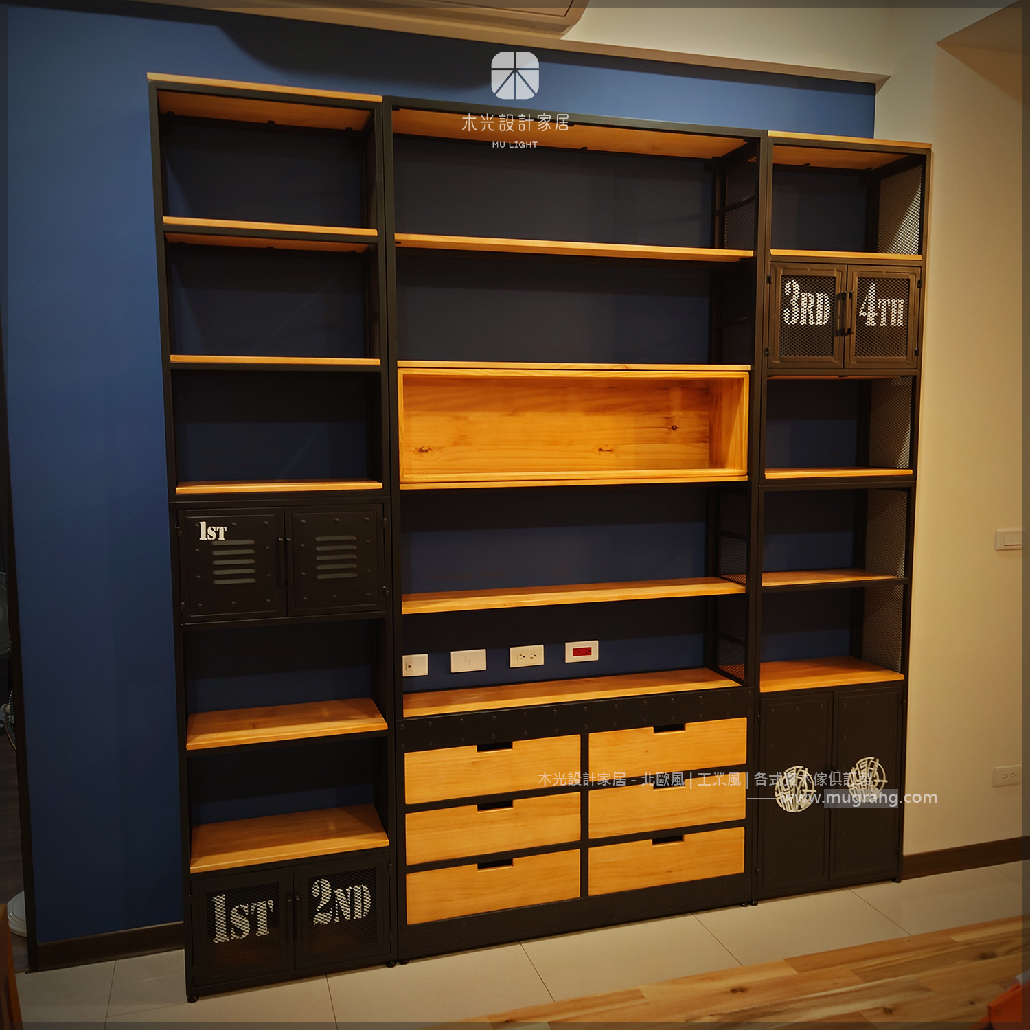 LOFT經典復古木門收納櫃架|可訂製