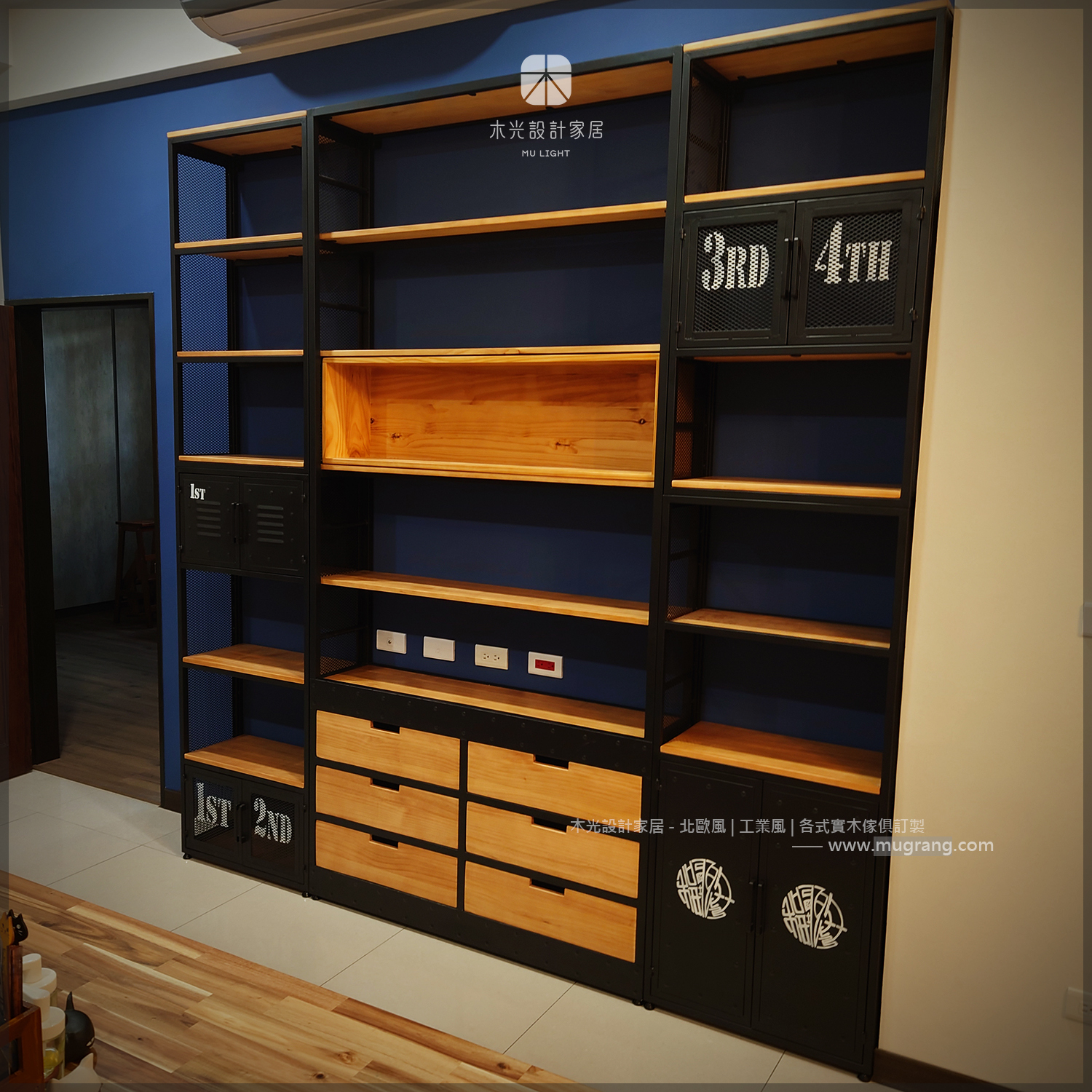 LOFT經典復古木門收納櫃架|可訂製