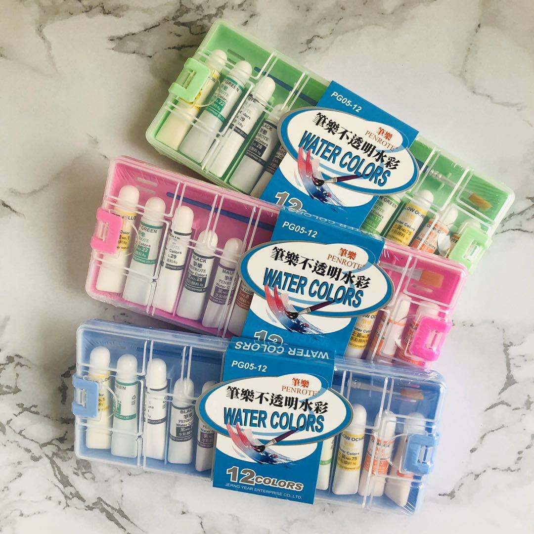 【PENROTE筆樂】12色不透明水彩