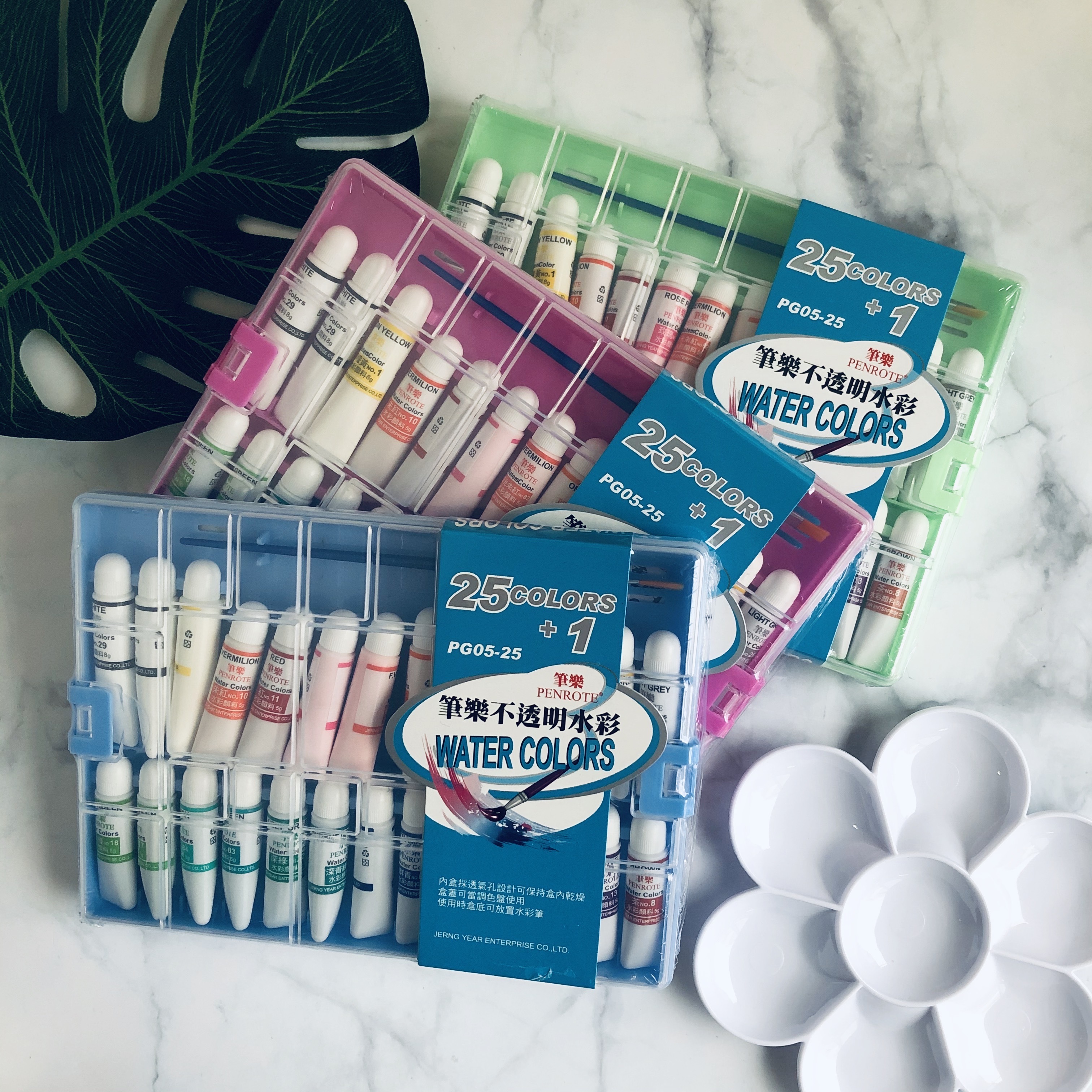 【PENROTE筆樂】25+1色不透明水彩