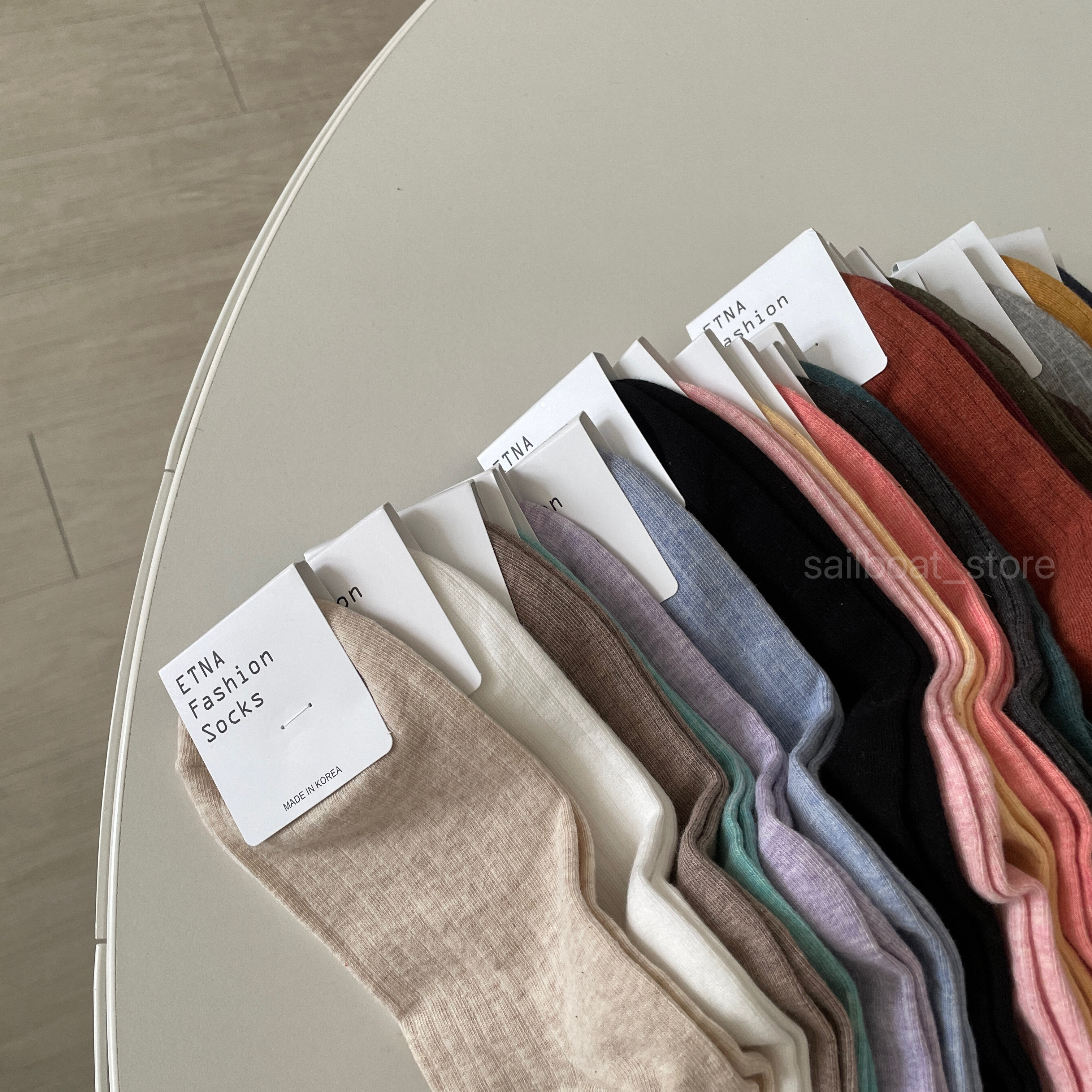 #預購 正韓ETNA 長襪20色/素色襪
