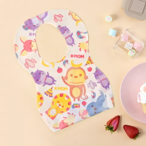 韓國K-MOM 一次性嬰幼兒拋棄式圍兜 (20入)