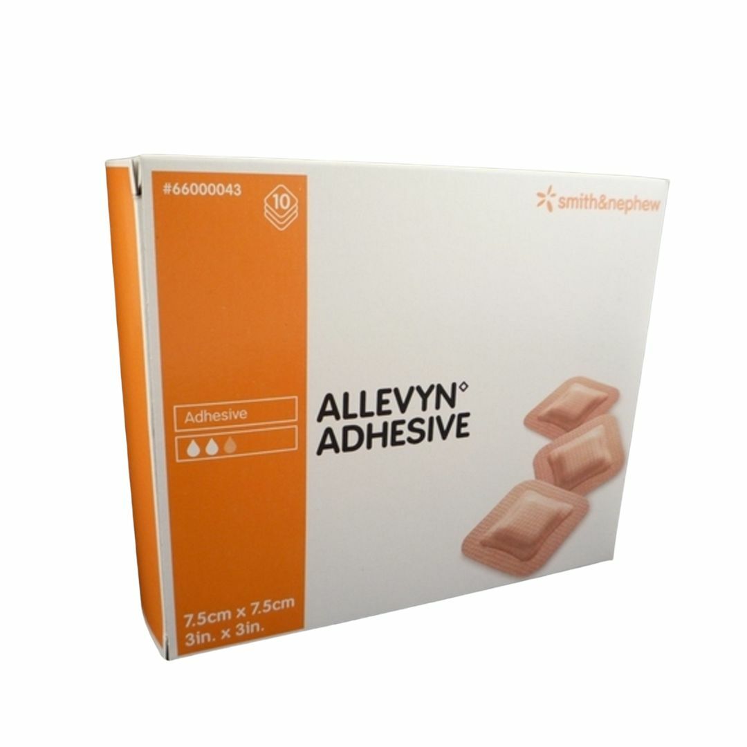 Smith & Nephew 施樂輝 - Allevyn Adhesive 吸水性海綿敷料 | 10片
