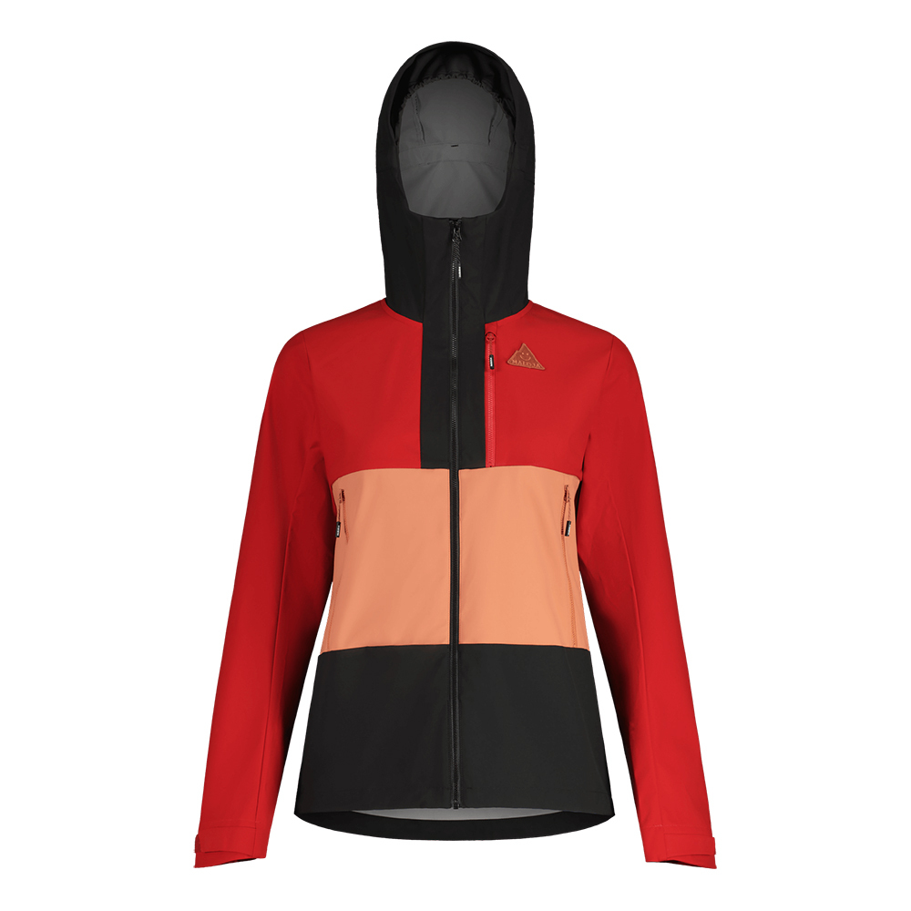 【MALOJA】女專業款3L防風透氣軟殼外套 / 22MA34147-[黑紅拼]