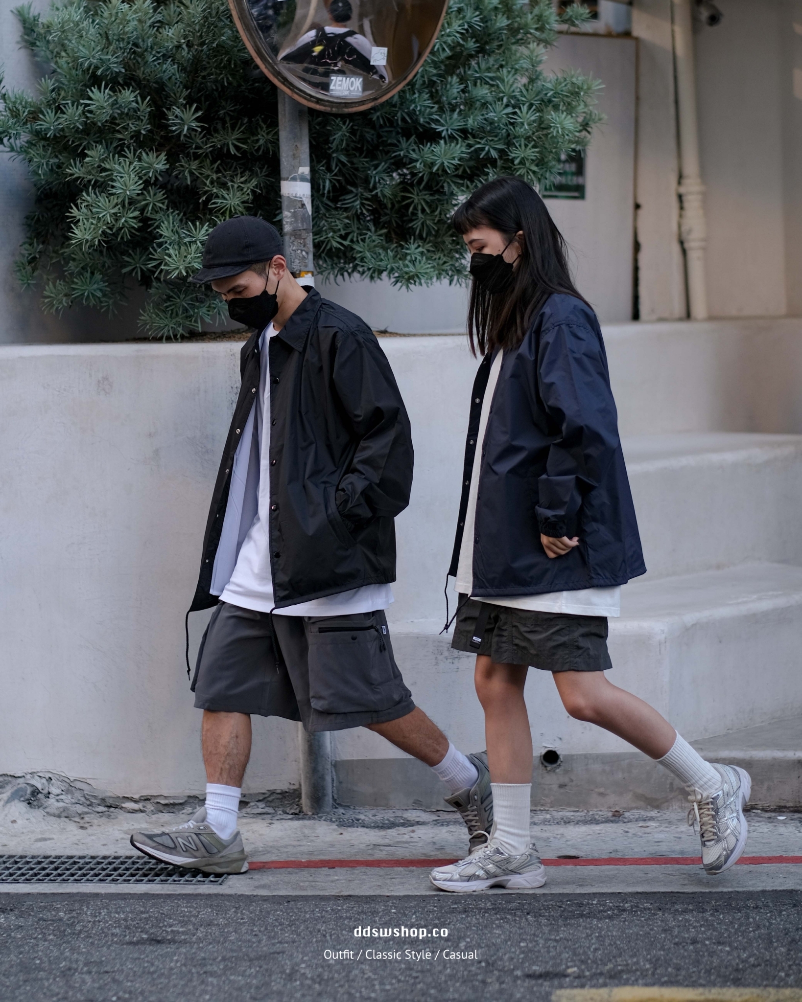 United Athle UA 外套 尼龍 教練外套 防風 抽繩 排釦 黑色 深藍色