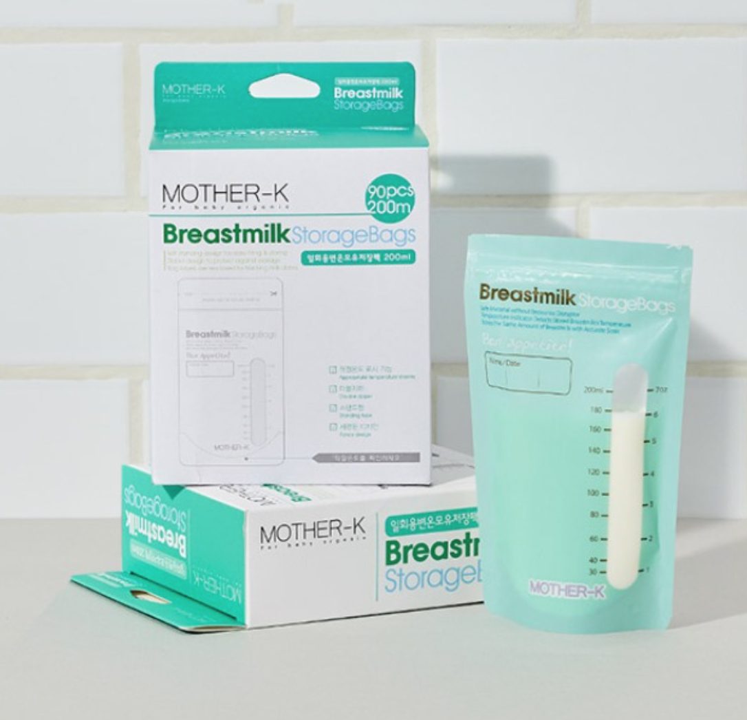 Mother-K - 溫感母乳抗菌袋 - Breastmilk Storage Bag 200ml- 90pc
