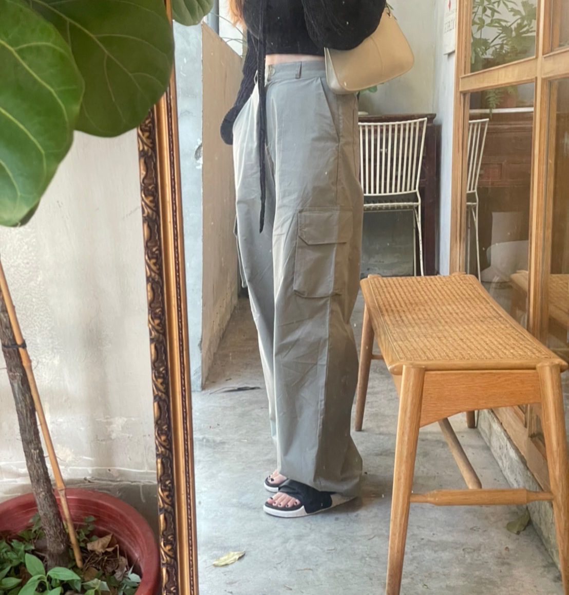 Y2K 闊腿工作褲 現/預