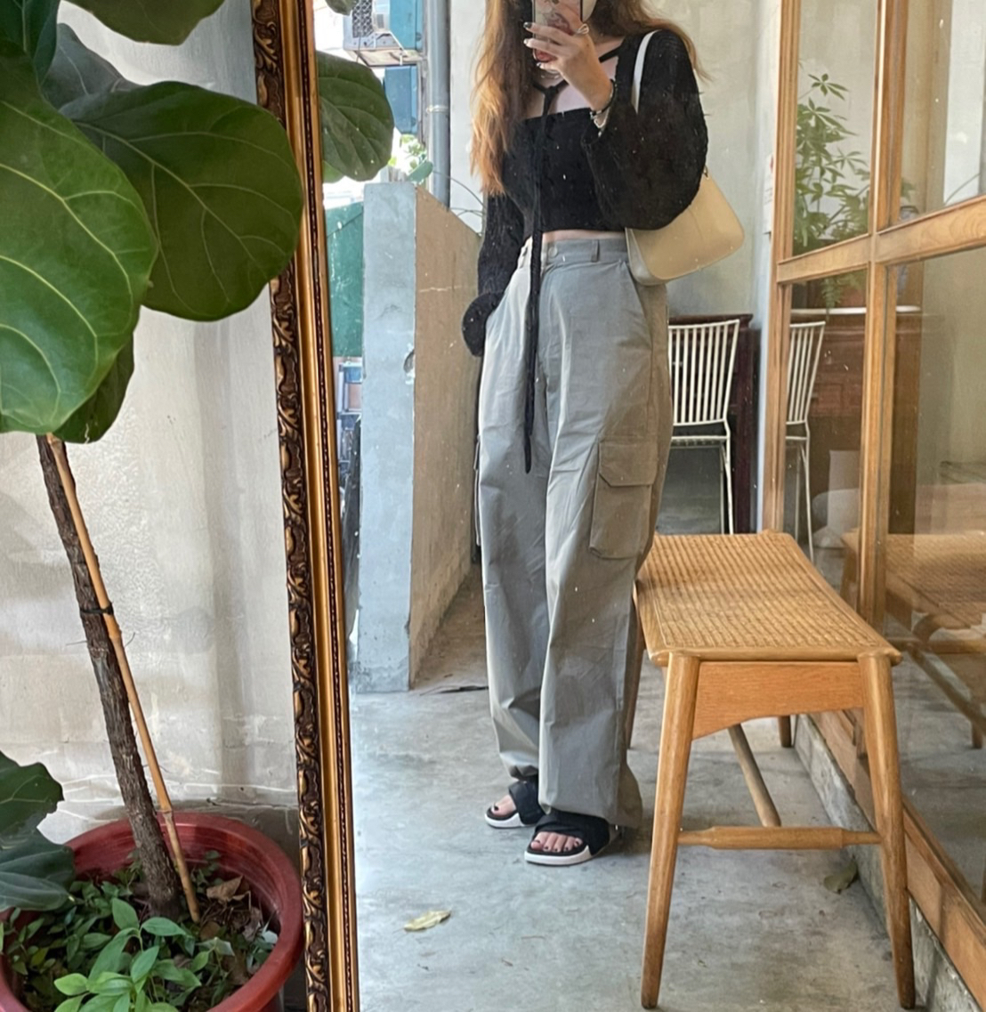 Y2K 闊腿工作褲 現/預