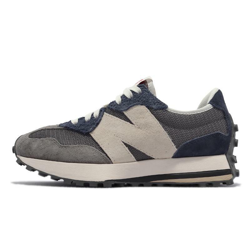 iSNEAKERS｜NEW BALANCE 休閒鞋 327 深藍 灰 IU代言款 麂皮 男女 MS327MD