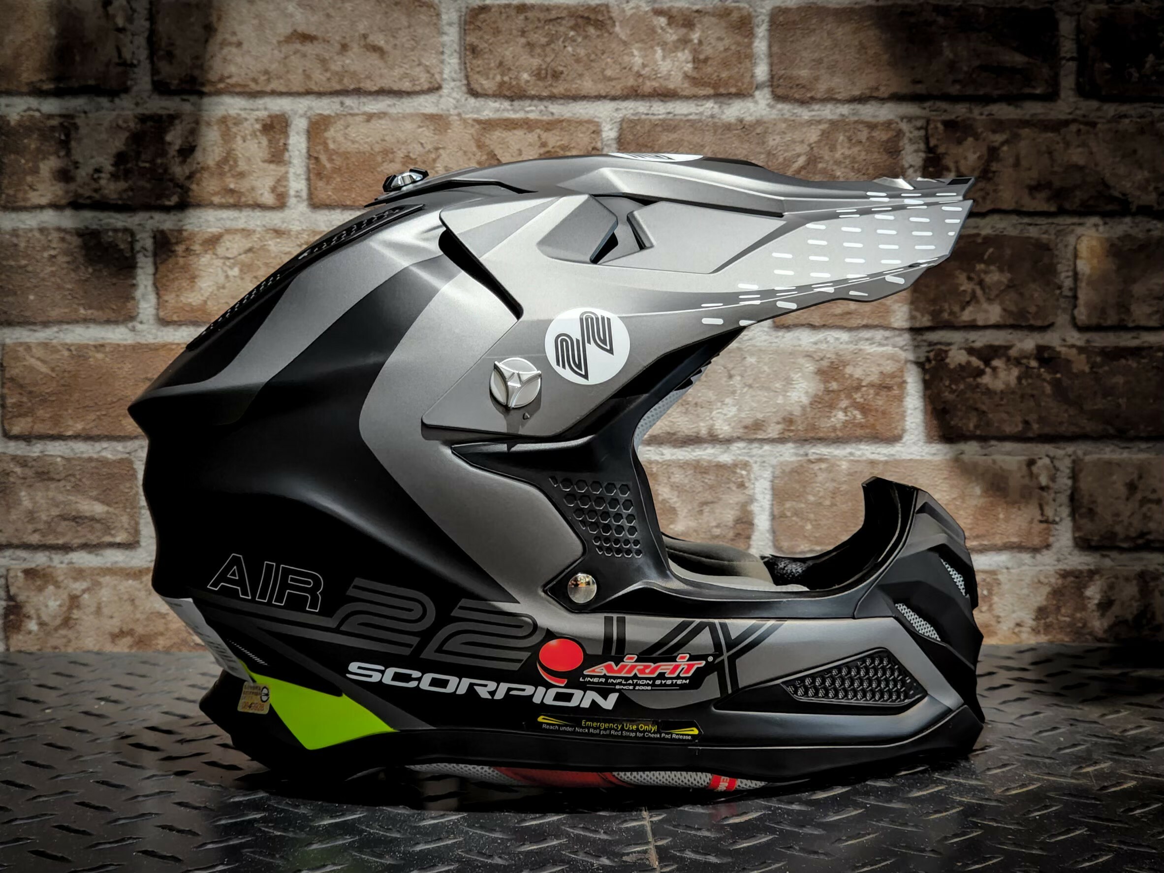 SCORPION VX-22 ARES 黑銀 頂級 越野帽 VX22