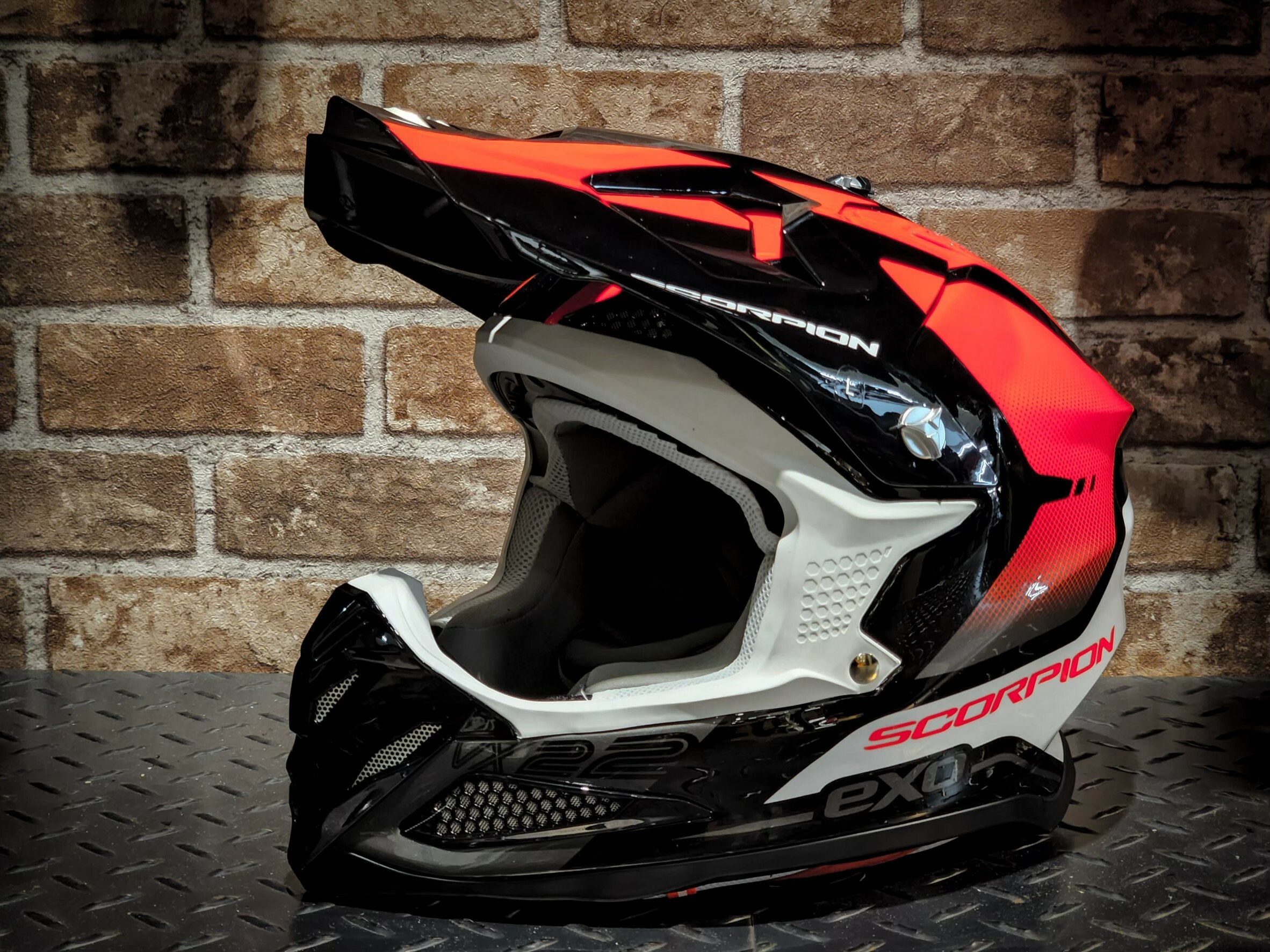 SCORPION VX-22 ATTIS 黑紅 頂級 越野帽 VX22