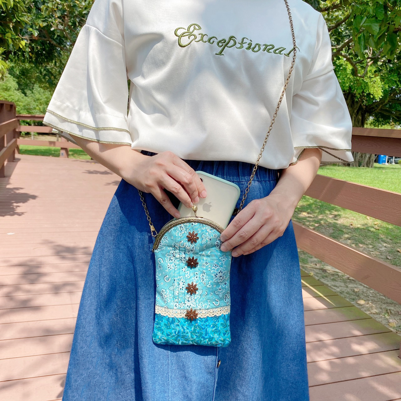 霓裳口金肩背包(材料包)有2色可選購