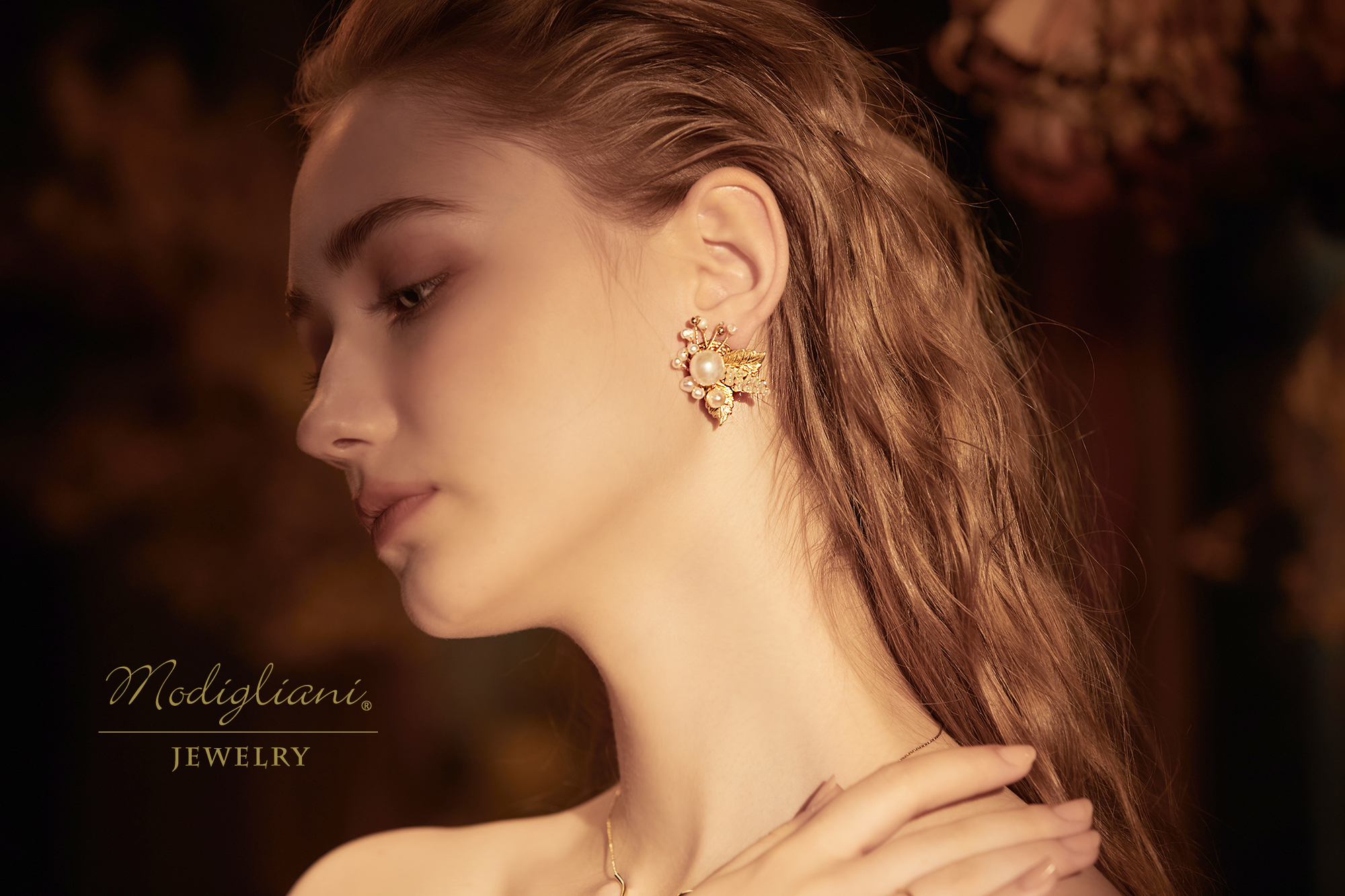 黃銅飾品,黃銅,精緻,耳環,天然珍珠,花草,編織,氣質