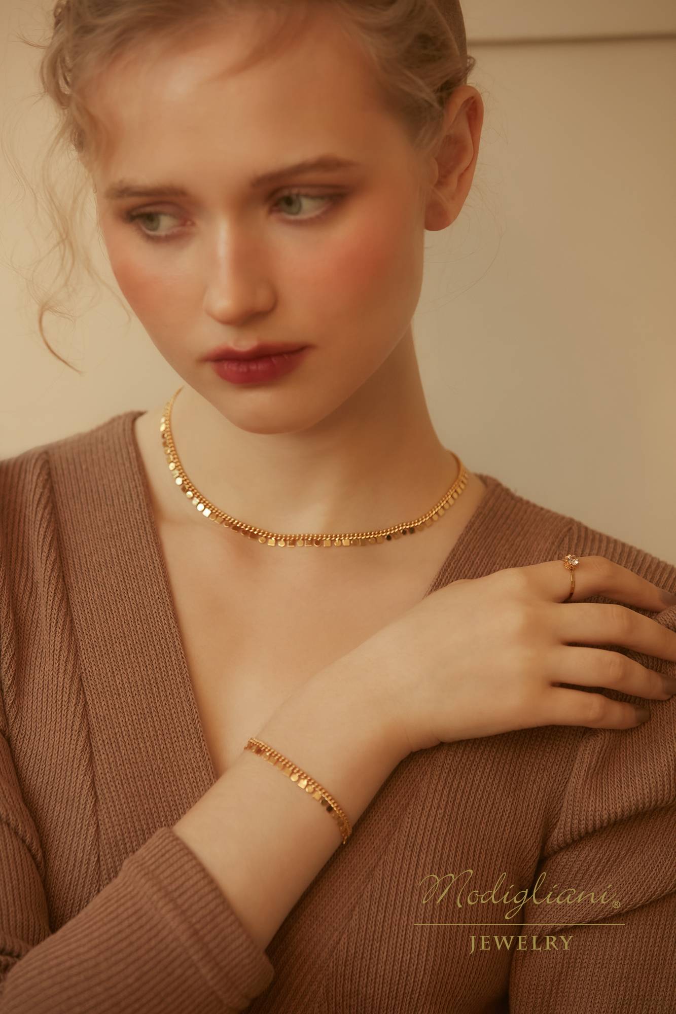 黃銅飾品,黃銅,簡約,百搭,流蘇,手鍊,18K金,幾何,