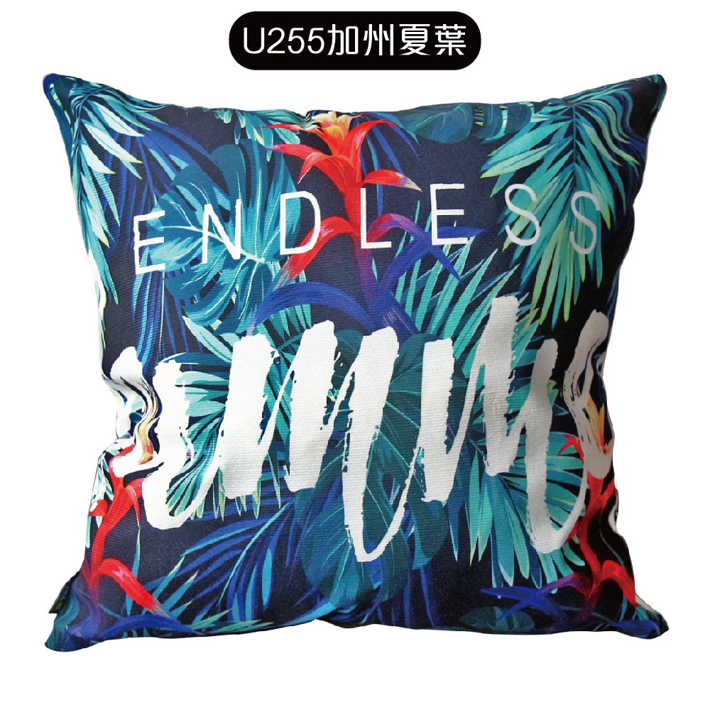 風尚絨毛抱枕-U255加州夏葉