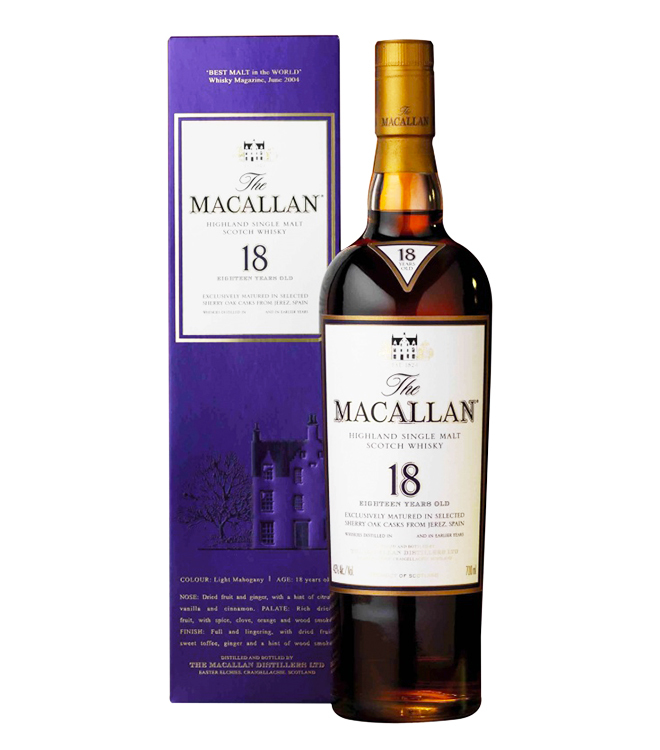 麥卡倫 18年 雪莉桶 2017版 單一純麥威士忌 700mL
