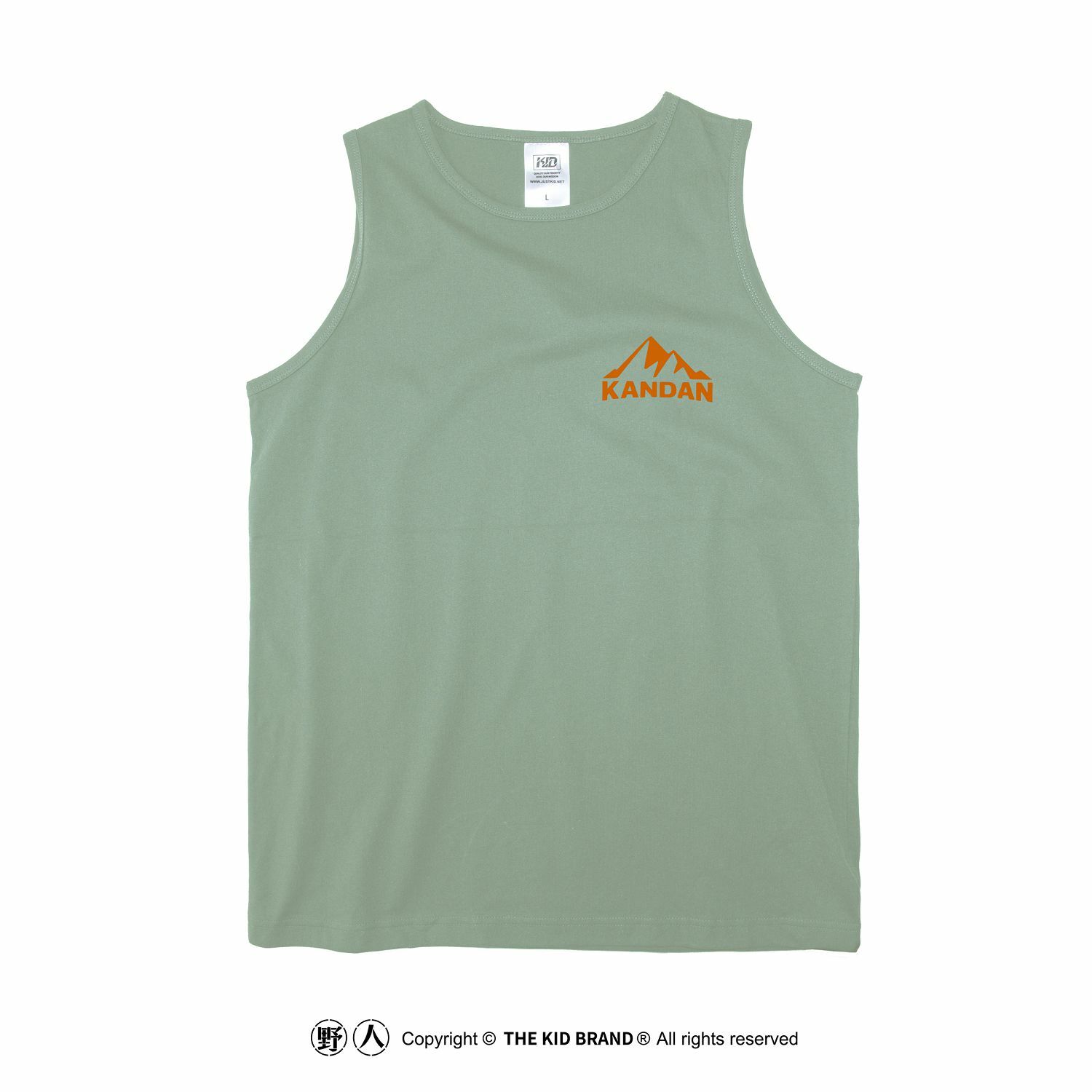 KID ® KANDAN系列 厚板膠山脈背心 軍綠