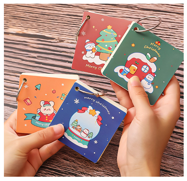 現貨區 聖誕節鐵圈記事本 A0895