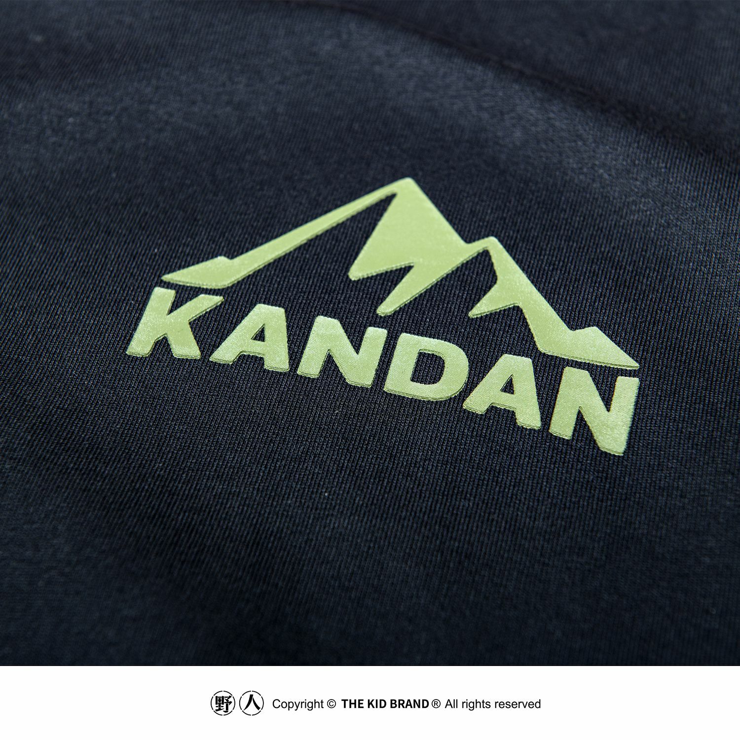 KID ® KANDAN系列 厚板膠山脈背心 黑