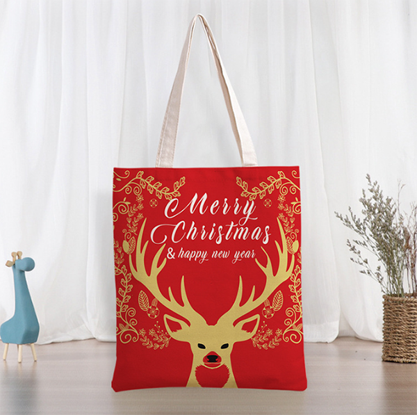 聖誕節聖誕屋單肩帆布手提包 FBD0110
