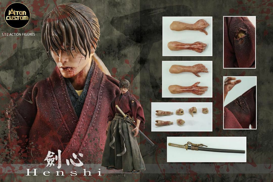 In Stock) Aton Custom 1/12 Scale Kenxin (Kenshin) Act